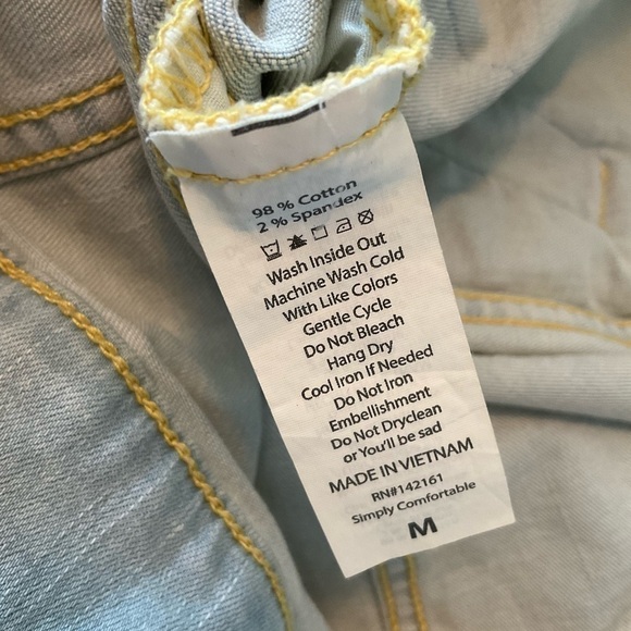 Rare LuLaRoe Jaxon Unicorn Denim Jean Jacket Sz M - Picture 5 of 6